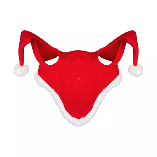 Festive Horse Ear Covers with Pom-Poms