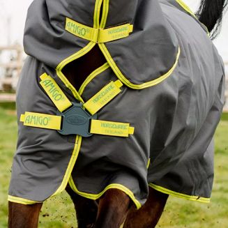 Derka padokowa przeciwdeszczowa HORSEWARE AMIGO HERO 900 PLUS z ociepleniem 100g i odpinanym kapturem / AAMPT2 - 4