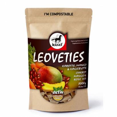  Treats for horses LEOVET LEOVETIES, carrot, mango and rose hip. 1000g