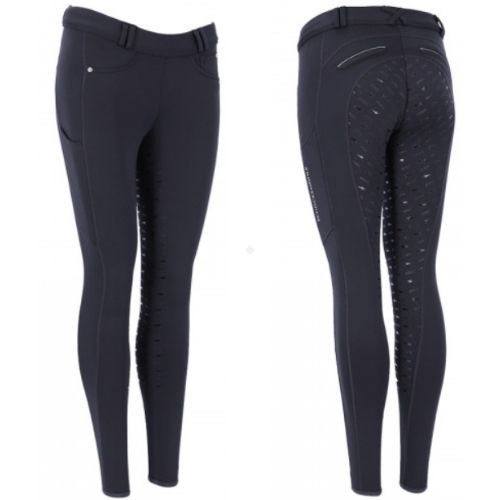 Bryczesy - legginsy ocieplane damskie SCHOCKEMÖHLE II / 2171-00035 - kolor granatowy - deep night