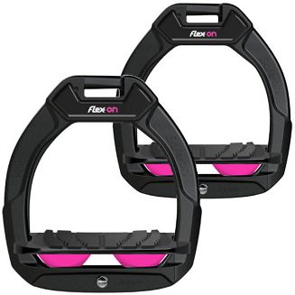 FLEX-ON Stirrups SAFE-ON JUNIOR - inclined grip - black - 2