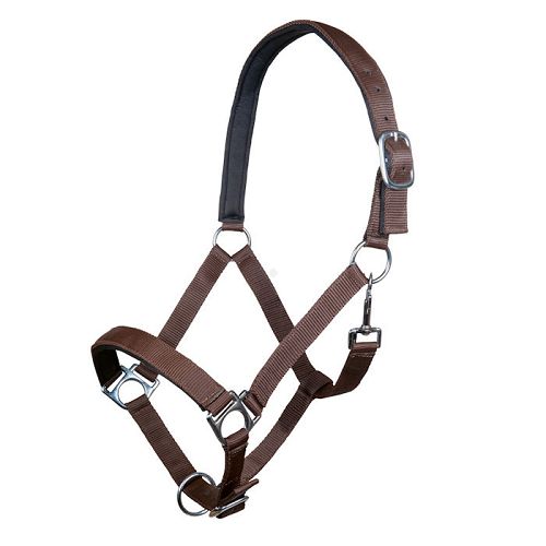 Head collar soft padding HKM Stars Dark Brown / 6613