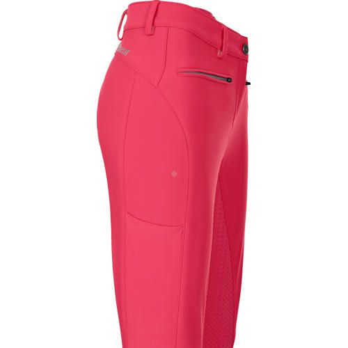 Bryczesy damskie PIKEUR TESSA GRIP z pełnym silikonowym lejem - rouge