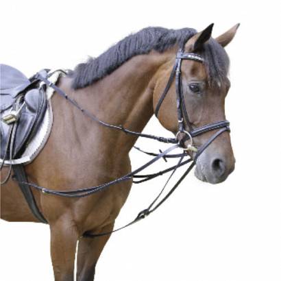 Lunging reins KERBL leather / 05-3219