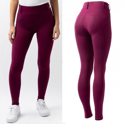 Ladies' Riding Tights DEA Winter Fullgrip - Purple Potion