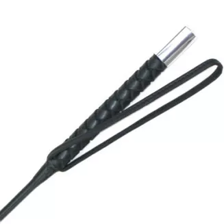 PRZYBYLSKI Palcat skórzany szyty z okuciem metalowym / A14 