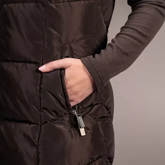 Długa kamizelka jeździecka damska  LAURIA GARRELLI  Arezzo Dark Brown / 15380 - 4