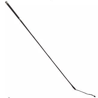 04B. Dressage whip with leather handle & iron ferrule - 2