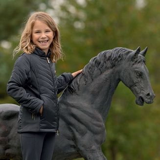 Children Riding Jacket COVALLIERO Anniversary Combi, Graphite - 2