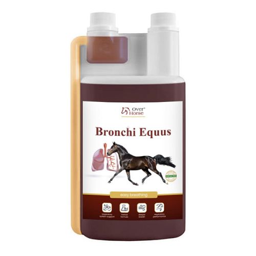 Bronchi Equus  OVER HORSE Syrop ziołowy wspierający układ oddechowy koni 1000ml