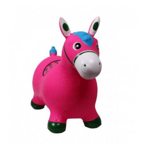 Konik do skakania QHP JUMPY HORSE gumowy - pink