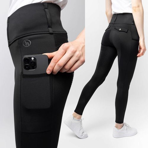 Ladies'  Hybrid Thermotights ANYA Fullgrip Caviar Black