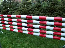 Show jumping poles obstacle, 10 x 300cm