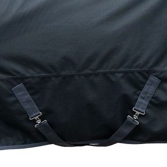 Highneck Turnout Rug HKM Glasgow  Waterproof, No Filling, Black / 14992 - 3