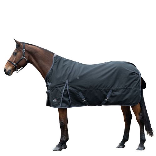 Highneck Turnout Rug HKM Glasgow  Waterproof, No Filling, Black / 14992