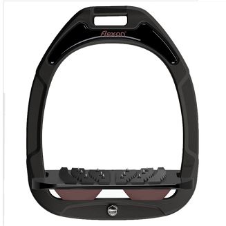 FLEX-ON Strzemiona kompozytowe  - inclinet ULTRA GRIP - Black- czarna ramka i wkładka -  elastomer Chocolate