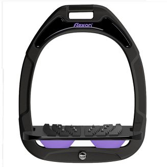 FLEX-ON Strzemiona kompozytowe  - inclinet ULTRA GRIP - Black- czarna ramka i wkładka -  elastomer Fresh Lila