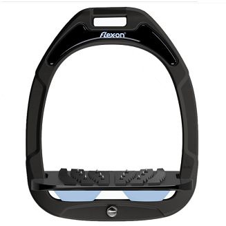 FLEX-ON Strzemiona kompozytowe  - inclinet ULTRA GRIP - Black- czarna ramka i wkładka -  elastomer Gracier Blue