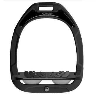 FLEX-ON Strzemiona kompozytowe  - inclinet ULTRA GRIP - Black- czarna ramka i wkładka -  elastomer Grey