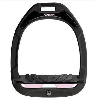 FLEX-ON Strzemiona kompozytowe  - inclinet ULTRA GRIP - Black- czarna ramka i wkładka -  elastomer Light Pink