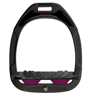 FLEX-ON Strzemiona kompozytowe  - inclinet ULTRA GRIP - Black- czarna ramka i wkładka -  elastomer Plum