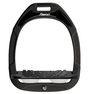 FLEX-ON Strzemiona kompozytowe  - inclinet ULTRA GRIP - Black- czarna ramka i wkładka -  elastomer White