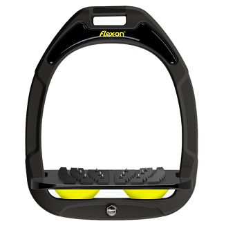 FLEX-ON Strzemiona kompozytowe  - inclinet ULTRA GRIP - Black- czarna ramka i wkładka -  elastomer Yellow