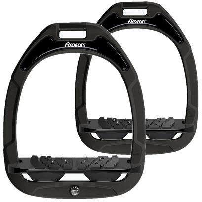 FLEX-ON Green Composite stirrups - inclinet ULTRA grip - black