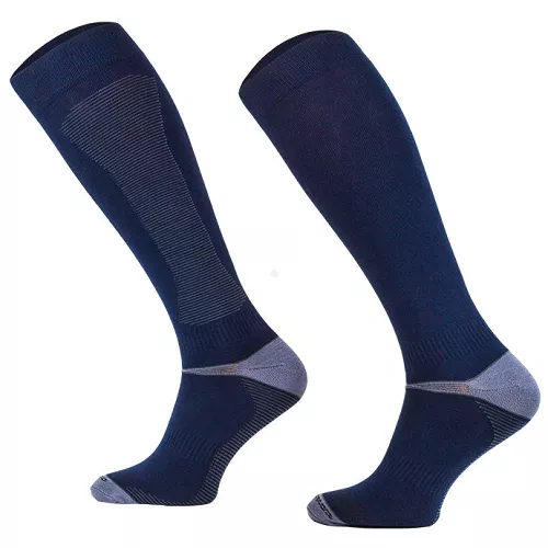 Technical Equestrian Knee-High Socks Bamboo, Navy / SJB 02