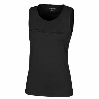 Koszulka-top damska PIKEUR Paola, Selection Wiosna - Lato 2022 / 121300204 - kolor czarny - black