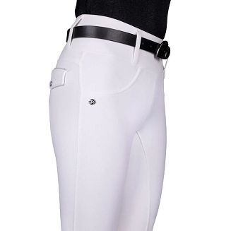 Riding tights winter QHP Juliet full grip, white / 8809 - 4