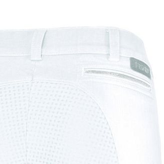 Bryczesy damskie PIKEUR DARJEEN GRIP JEANS z pełnym silikonowym lejem - białe