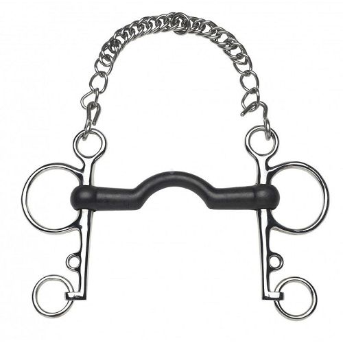 Straight Rubber Pelham FEELING Stainless Steel / 604631