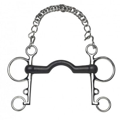 Straight Rubber Pelham FEELING Stainless Steel / 604631