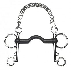 Straight Rubber Pelham FEELING Stainless Steel / 604631