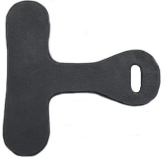 DAW-MAG Zaczep do podogonia skórzany / 23040   kolor czarny