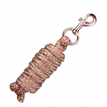 Rope PEARL with swivel snap hook, powder pink