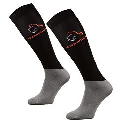 Podkolanówki jeździeckie SPJM 01 Equestrian, mikrofibra, Black