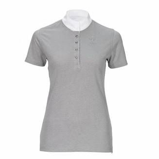 Koszulka konkursowa PIKEUR damska - light grey melange