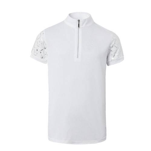 Koszulka konkursowa młodzieżowa HORZE Fia, Wiosna - Lato 2022 / 33588 - kolor biały - white / WH