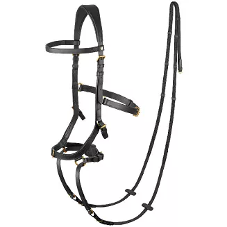 Anatomical Bitless Bridle HORZE Orlando Combined, Black/ 10125 - 2