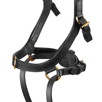 Ogłowie anatomiczne bezwędzidłowe HORZE Orlando czarne / 10125 - 4