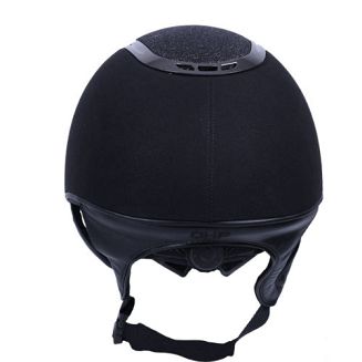Kask jeździecki QHP GLITZ z atestem VG1 - czarny