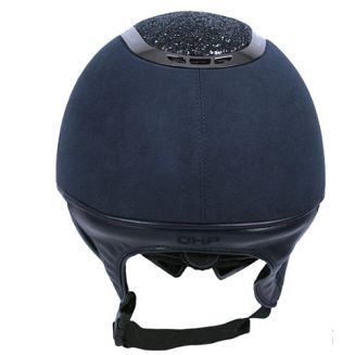 Kask jeździecki QHP GLITZ z atestem VG1 - granat