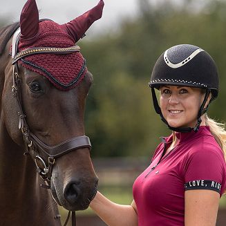 Kask jeździecki QHP GLITZ z atestem VG1 / 8374