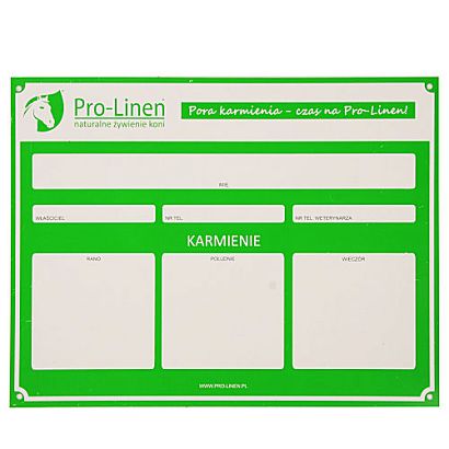 PRO-LINEN Tabliczka na boks
