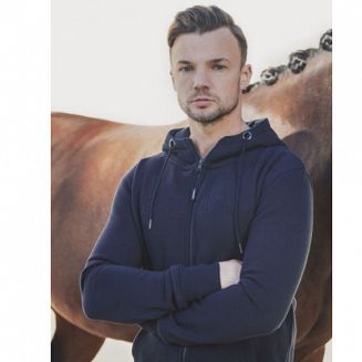 Bluza jeździecka męska ESKADRON HINZ Equestrian Fanatics  - kolor granatowy - navy