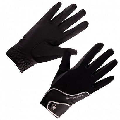 Riding Glove  QHP Summwer Mesh Black / 7281