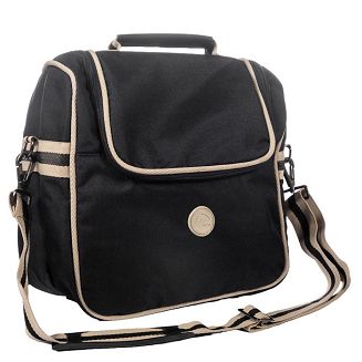 Grooming brush bag HKM Joules black- beige / 1485 - 2