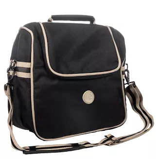 Grooming brush bag HKM Joules black- beige / 1485 - 2
